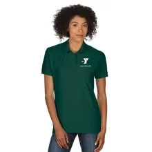 Outdoor Ed Staff - Ladies DryBlend Double Pique Sport Shirt - Screen Print LC Y Montclair